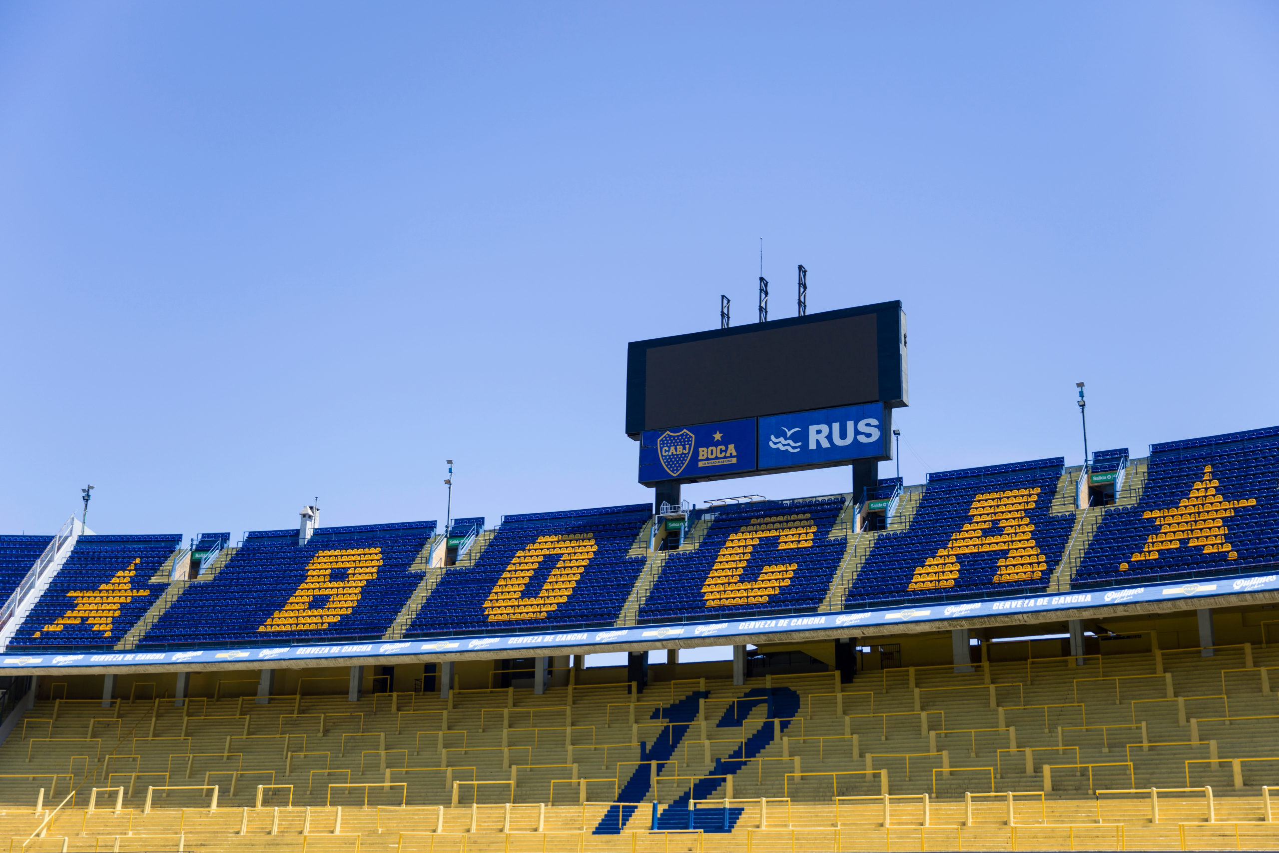Tribuna de la cancha de Boca Juniors