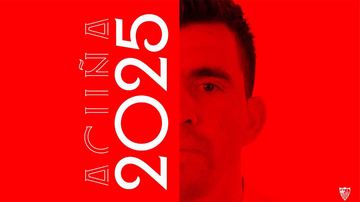 Marcos Acuña renovó contrato con el Sevilla hasta el año 2025, de esta manera, elevando su salario y la clausula de recesión.