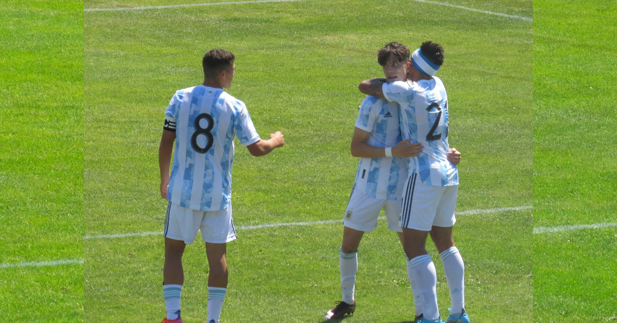 Garnacho y su debut en la red con la Selección Argentina