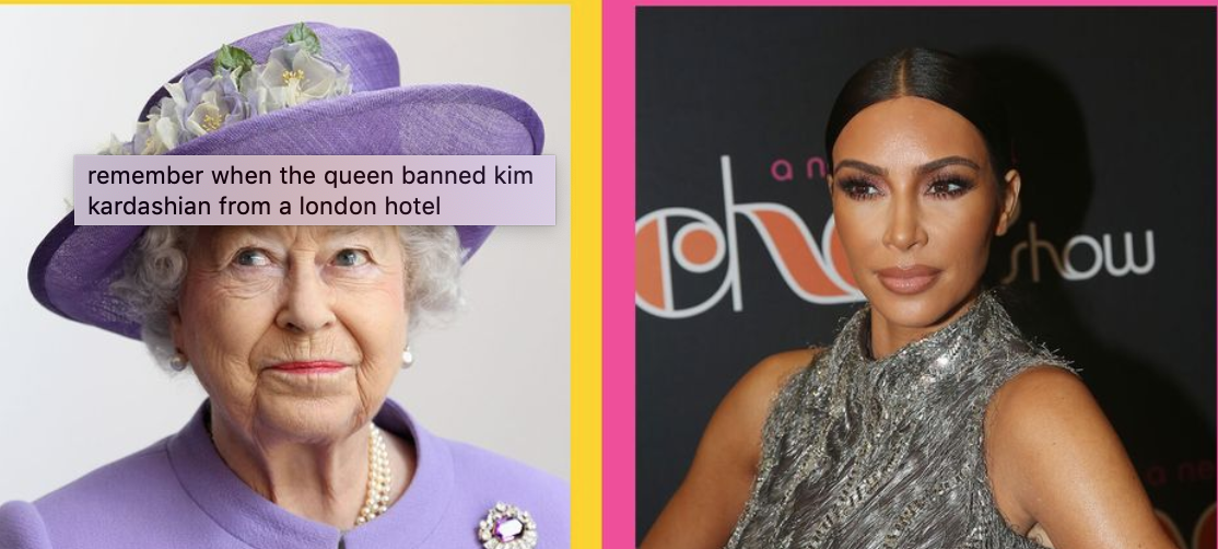 Kim Kardashian es persona "non grata" para la reina Isabel