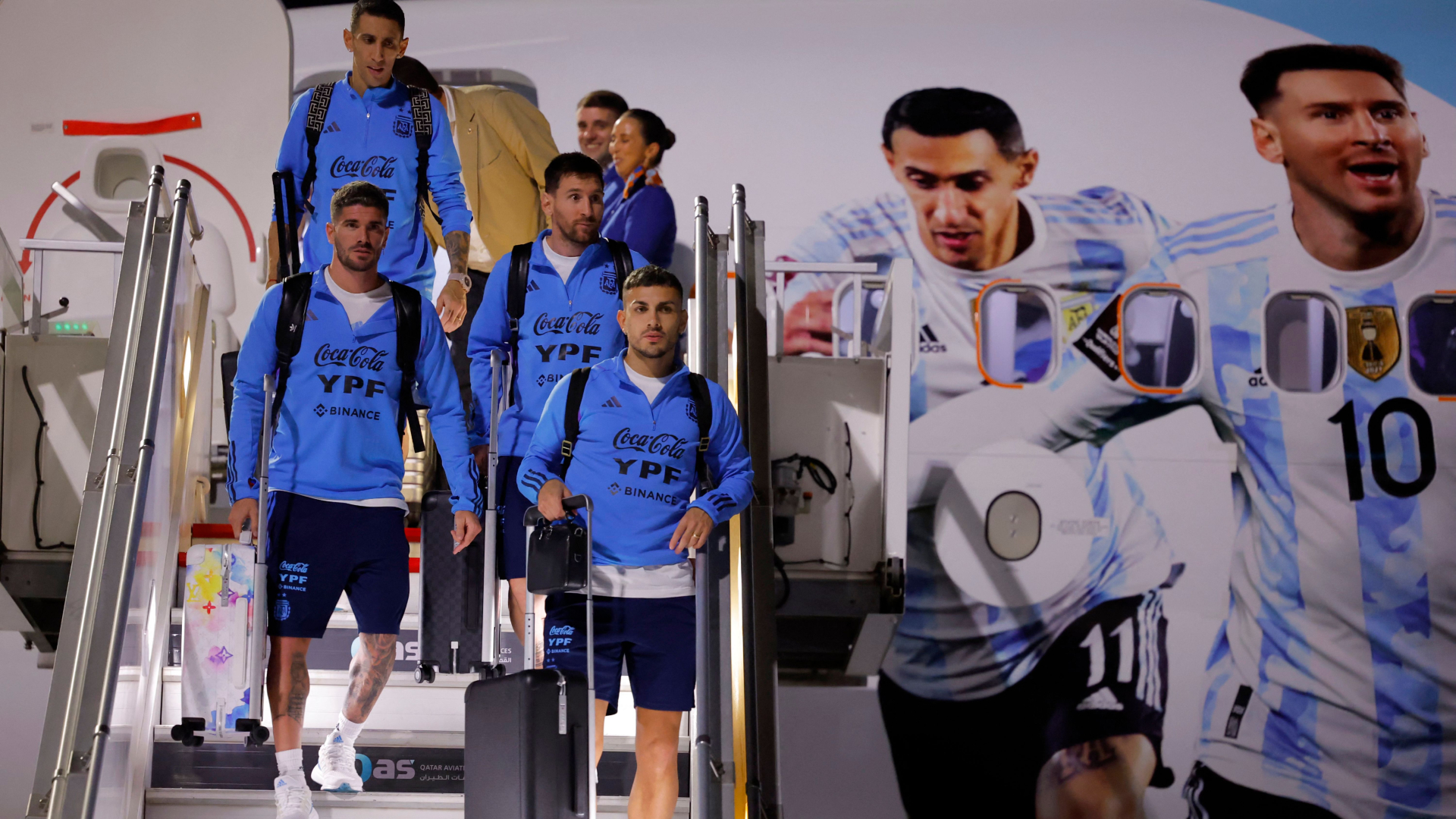 La Selección argentina ya se encuentra en Catar