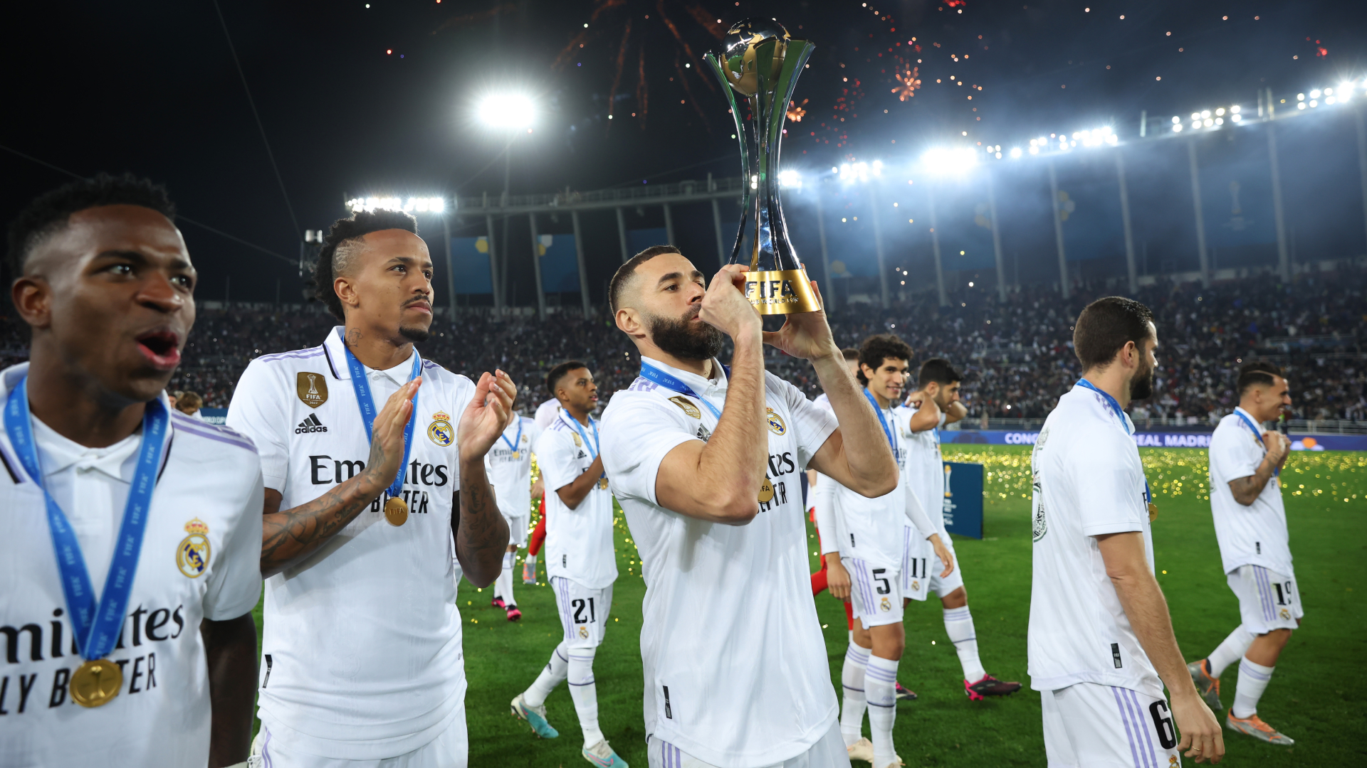Karim Benzema Real Madrid v Al Hilal Final FIFA Club World Cup Morocco 2022 02112023