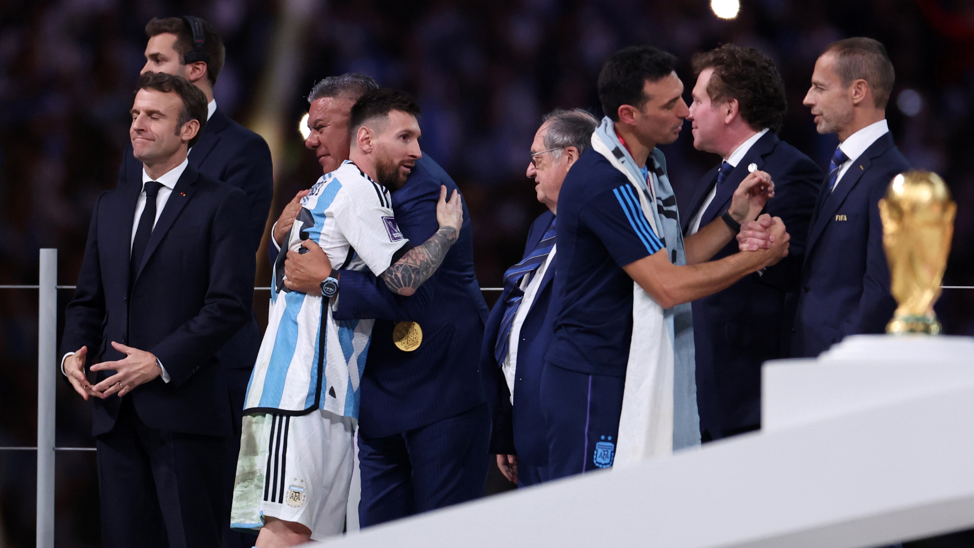 Lionel Messi Claudio Tapia Lionel Scaloni Argentina v France Final FIFA World Cup Qatar 12182022