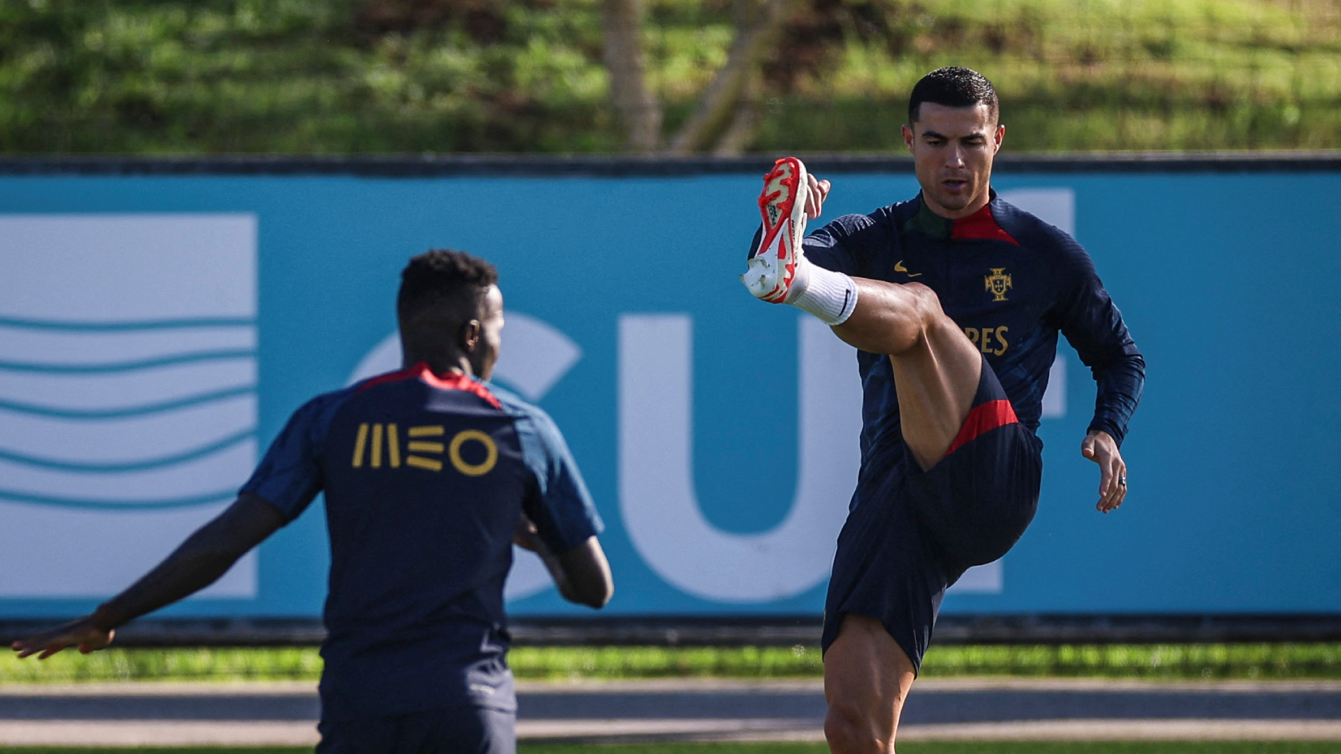 Cristiano Ronaldo Portugal training session 11152023 (PATRICIA DE MELO MOREIRA/AFP via Getty Images)