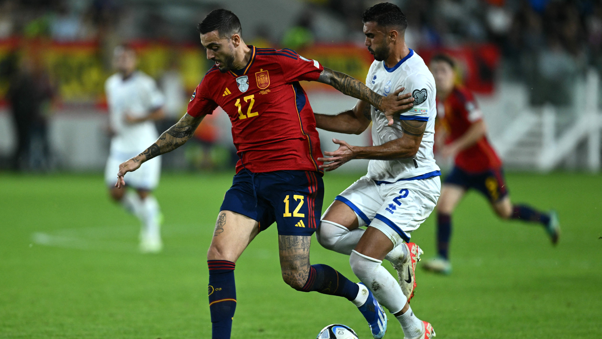 Joselu Chipre España Eliminatorias Euro 11162023 (JEWEL SAMAD/AFP via Getty Images)
