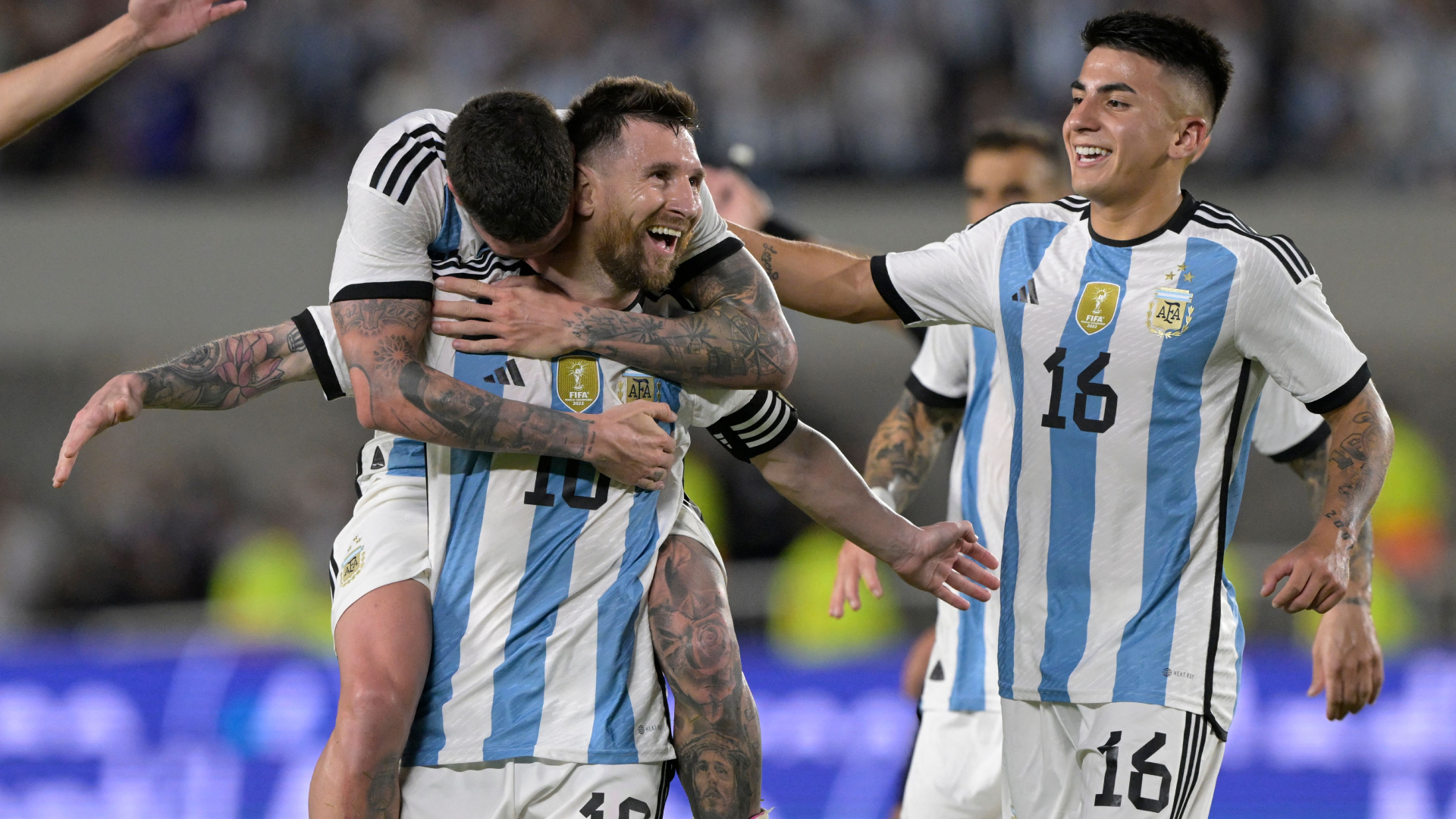 Lionel Messi Thiago Almada Argentina (Getty Images)