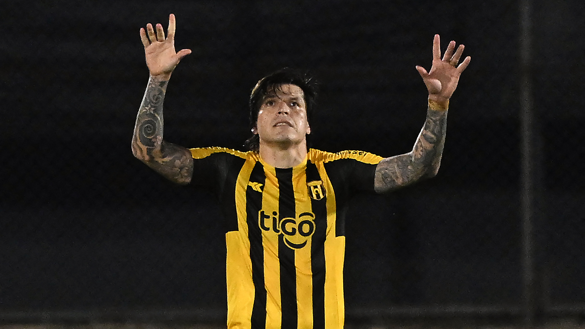 Federico Santander Danubio v Guarani Copa CONMEBOL Sudamericana 05252023 (PABLO PORCIUNCULA/AFP via Getty Images)